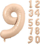  Számos lufi 34" 86cm óriás karamell szám, számjegy 9-es (LUFI225910) Lufi
