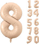  Számos lufi 34" 86cm óriás karamell szám, számjegy 8-as (LUFI973300)