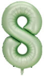  Számos lufi 34" 86cm óriás olivazöld szám, számjegy 8-as (LUFI836139)