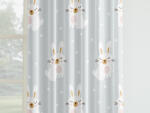 Goldea gyerek pamut függöny - álmodozó nyuszik 180x150 cm