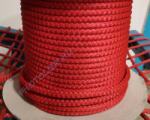  Kötött PP kötél, 8 mm, piros