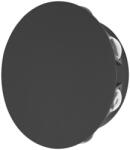 Italux Aplica perete exterior moderna neagra rotunda Macba 3000k M (OWL-6031-8-3K)