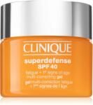 Clinique Superdefense SPF 40 Fatigue + 1st Signs of Age Multi Correcting Gel hidratáló gél a bőröregedés első jeleinek eltüntetésére SPF 40 50 ml