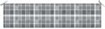 vidaXL Pernă bancă de grădină, gri carouri, 200x50x3cm, textil Oxford (314103)