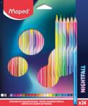 Maped Maped, Nigfhfall, creioane colorate, triunghiulare, 24 culori