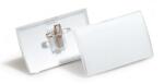 DURABLE Névkitűző, csíptetővel és tűvel, PP, 40x75 mm, DURABLE "Click Fold" (25db/csom) (DB821119)