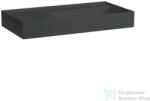 Laufen Kartell By Laufen 90x46 cm-es mosdó csaplyuk és túlfolyó nélkül, bal oldali polccal, graphite matt H8103397581121 (H8103397581121)