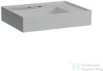 Laufen Kartell By Laufen 60x46 cm-es 2 csaplyukas mosdó jobb oldali polccal, speciálisan fedett lefolyóval, matt szürke H8103347598151 (H8103347598151)