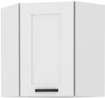 TEMPO KONDELA Dulap superior de colţ, alb, LULA 58x58 GN-72 1F