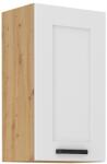 TEMPO KONDELA Dulap superior, alb/stejar artizan, LULA 40 G-72 1F