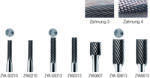 Pretec 444810 ZYA-S0613 Keményfém turbómaró, Henger alakú standard fogazás Z=3