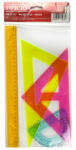  Vonalzókészlet 30cm 4 darabos színes - papir-bolt