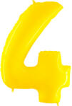  Számos lufi 34" 86cm óriás sárga szám, számjegy 4-es (LUFI378678)