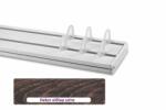 Karnisvilág Dió 45 mm-es előlapos kétsoros műanyag mennyezeti sínes karnis 150 cm-es szett