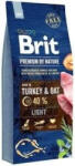 Brit Premium By Nature Light cu curcan și ovăz 15 kg + LAB V 500 ml - 5% reducere! ! !