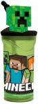 Undercover Minecraft, sticla de baut cu pai si fgurina 3D Pahar