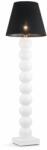 Argon 3658 | Fudzi Argon álló lámpa 174cm vezeték kapcsoló 1x E27 fehér, króm, fekete (3658)