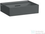 Laufen Kartell 45x34 cm-es csiszolt aljú mosdó csaplyuk nélkül, graphite matt H8183307581091 (H8183307581091)