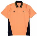 Lacoste Tricouri polo bărbați "Lacoste Sport Roland Garros Edition Ultra-Dry Two Tone Polo Shirt - light orange/navy blue