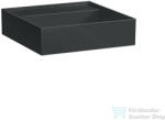 Laufen Kartell By Laufen 46x46 cm-es csiszolt aljú mosdó csaplyuk és túlfolyó nélkül, fényes fekete H8183310201121 (H8183310201121)