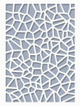Papelito 3D Stencil / Sablon TXS-004 7, 5*10cm*0, 5mm, texturáló (182315)