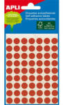 APLI Etikett, 8 mm kör, kézzel írható, színes, APLI, piros, 288 etikett/csomag (2046) - bestoffice