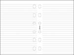 FILOFAX Kalendárium betét, jegyzetlap, pocket méret, vonalas, FILOFAX, fehér (NFX213008) - bestoffice