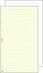SATURNUS Kalendárium betét, jegyzetlap, "L", vonalas, SATURNUS, chamois (NKL326) - bestoffice