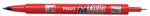 Pilot Alkoholos marker, 0, 8/2 mm, kétvégű, PILOT "Twin", piros (SCA-TM-R-BG) - bestoffice