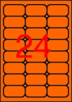 APLI Etikett, 64x33, 9 mm, színes, kerekített sarkú, APLI, neon narancs, 480 etikett/csomag (LCA2871) - bestoffice