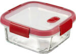 Keter Ételtartó, szögletes, üveg, 0, 7 l, CURVER "Smart Cook", piros (KHMU177) - bestoffice