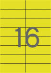 APLI Etikett, 105x37 mm, színes, APLI, sárga, 320 etikett/csomag (LCA1595) - bestoffice