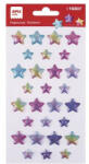 APLI Matrica, domború, APLI Kids "Stickers", tündöklő csillagok (LCA19307) - bestoffice