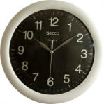 Secco Falióra, 30 cm, SECCO "Sweep Second", ezüst/fekete (DFA004) - bestoffice