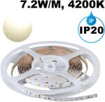 UltraLux ПРОФЕСИОНАЛНА led ЛЕНТА 7.2w/m, 4200k, 24v dc, 70 led/m, smd2835 (pn2870n)