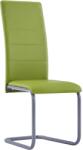 vidaXL Scaune de bucătărie consolă, 2 buc. , verde, piele ecologică (281693)