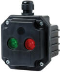 Elmark Box with 1 red light indicator with 2 entries IP65 Elmark (ELM 720008R)