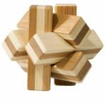 Fridolin Joc logic IQ din lemn bambus Knot, cutie metal (Fr_17523) - Technodepo