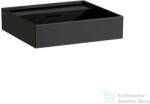 Laufen Kartell By Laufen 50x46 cm-es csiszolt aljú mosdó csaplyuk nélkül, matt fekete H8163327161091 (H8163327161091)