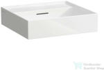 Laufen Kartell By Laufen 50x46 cm-es csiszolt aljú mosdó csaplyuk nélkül, LCC Active bevonattal, fehér H816332A001091 (H816332A001091)