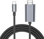 Tech-Protect Ultraboost kábel USB-C / HDMI 4K 2m, fekete