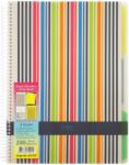 NOTTE Caiet cu spirala A4, 150 file, 3 separatoare, matematica, NOTTE World of Colors