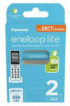 Panasonic Tölthető elem, AAA mikro, 2x550 mAh Ni-MH, PANASONIC "Eneloop Lite (ELAKU18) - bestoffice