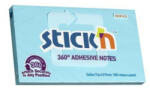 STICK N Öntapadó jegyzettömb, 76x127 mm, 100 lap, STICK N „360°, kék (SN21557) - bestoffice