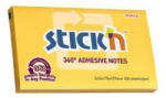 STICK N Öntapadó jegyzettömb, 76x127 mm, 100 lap, STICK N „360°, sárga (SN21555) - bestoffice