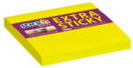 STICK N Öntapadó jegyzettömb, 76x76 mm, 90 lap, STICK N "Extra Sticky", neon sárga (SN21670) - bestoffice