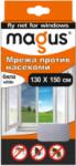 Magus Мрежа срещу насекоми за прозорци, 1.30м/1.50м, Бяла/Черна, (81823-)