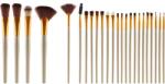 Lewer Set pensule pentru machiaj + husă, 24 buc. - Lewer Gold Brushes