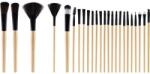 Lewer Set pensule pentru machiaj + husă, 24 buc - Lewer Gold Brushes Black