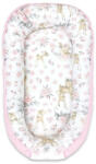 MimiNu - Cosulet bebelus pentru dormit cu doua fete, Baby Nest 105x66 cm, Husa 100% bumbac si catifea moale, Materiale certifica (6426972005814)